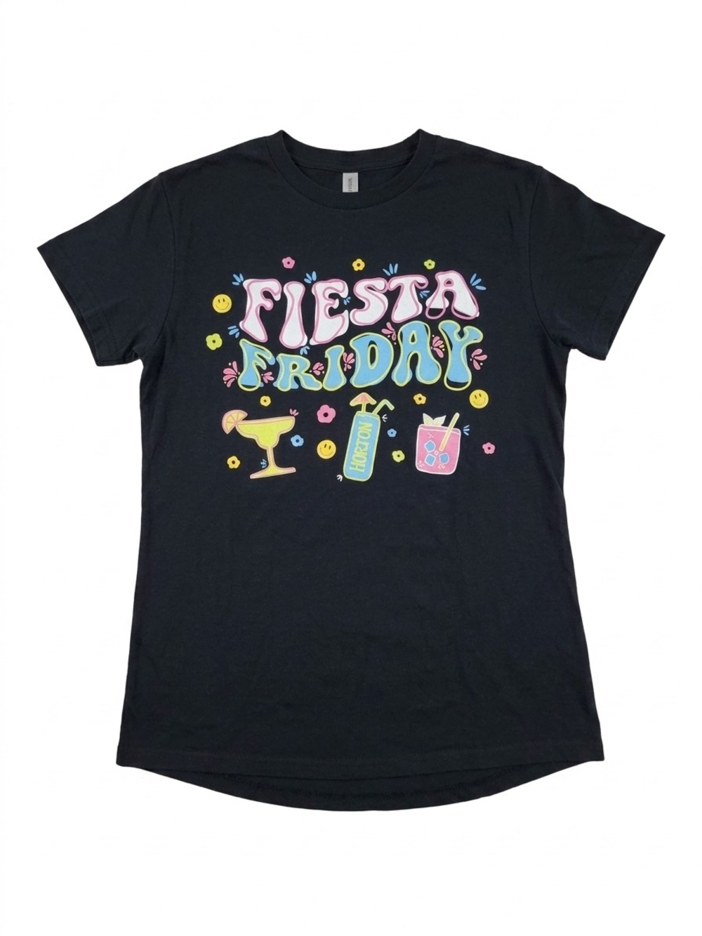 Little Bipsy X Krista Horton Fiesta Friday Black Tee